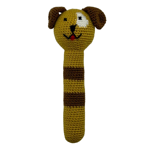 Crochet Animal Stick Rattle