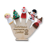 Crocheted Finger Puppet Set "Christmas"