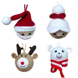 Crochet Christmas Ornaments - Santa and Friends